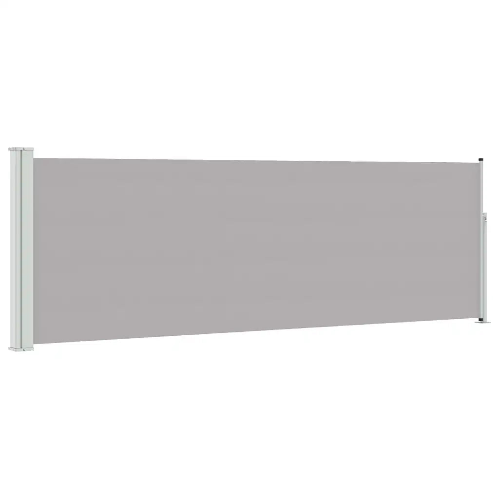 Tenda Laterale Retrattile per Patio-Tenda parasole per balcone 100x300 cm Grigio