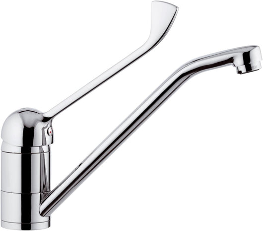 Rubinetto lavello con bocca girevole e con leva lunga - serie kiss