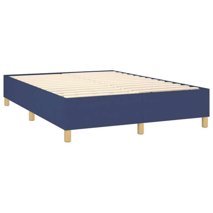 Struttura Letto a Rete a Molle Blu 140x200 cm in Tessuto 3120967