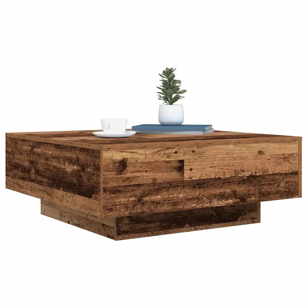 Tavolino da salotto Legno Vecchio e Blu 80 x 80 x 31 cm 863000
