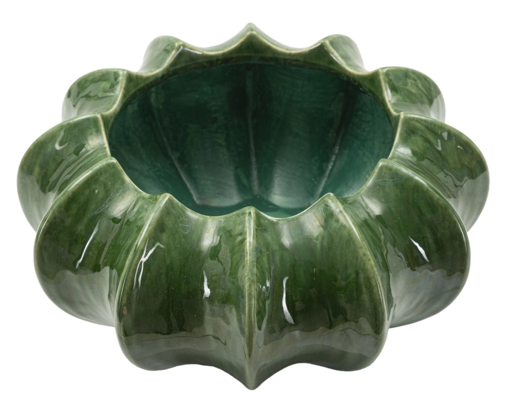 Cachepot Cactus Ø31x16 cm in Ceramica Verde
