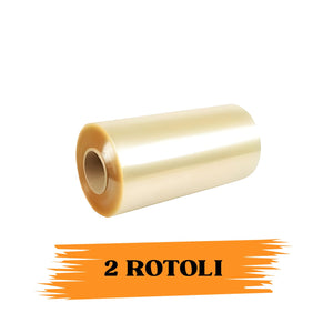 EcoPrice®  Pellicola Trasparente Alimentare In Pvc Rotolo Da 1500m X 40 Cm Bobina Super Resistente 2 RotolI