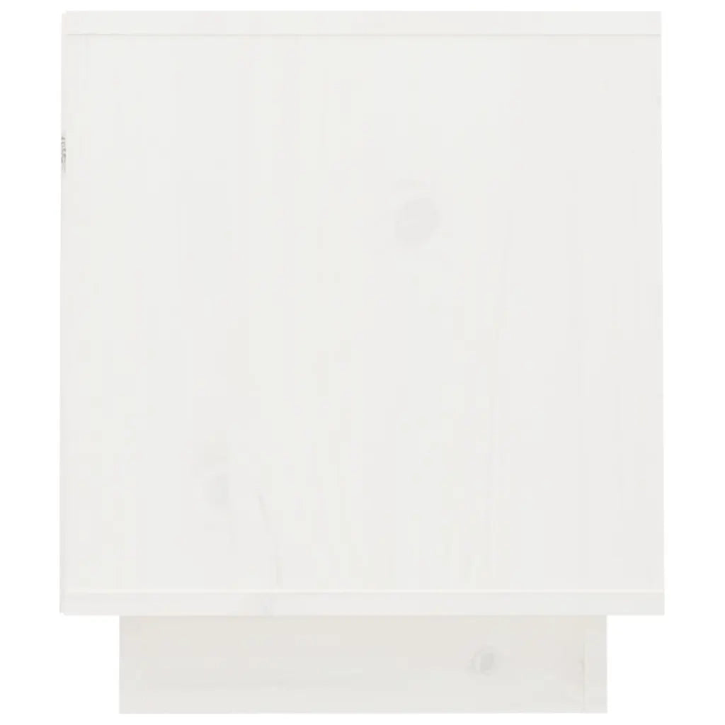 Mobile Porta TV Bianco 70x34x40 cm in Legno Massello di Pino 818236