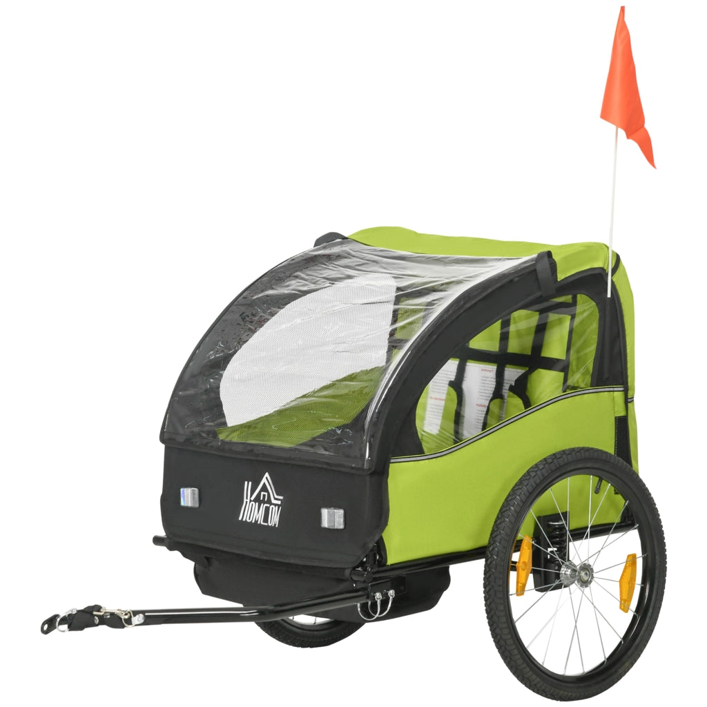 Carrello Bicicletta Bambini ¨C Zephmum ¨C Verde 140x88x90 cm