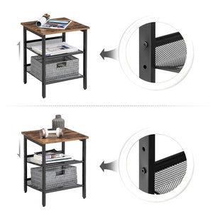 Set di 2 tavolini da caffè e comodini rustici Valora