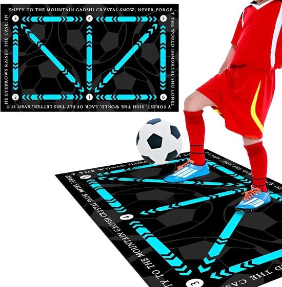 Mat per allenamento di calcio - Materiale di allenamento per calcio - Mat per dribbling - Materiale di allenamento - Articoli - Ripiegabile