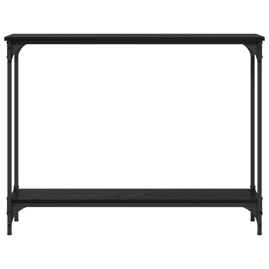 Tavolo consolle Rovere Nero 100 x 22,5 x 75 cm 882192
