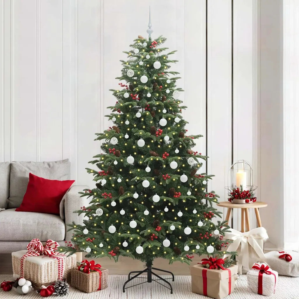 Albero di Natale | Decorazioni natalizie artificiale con 300 LED Verde 210 cm