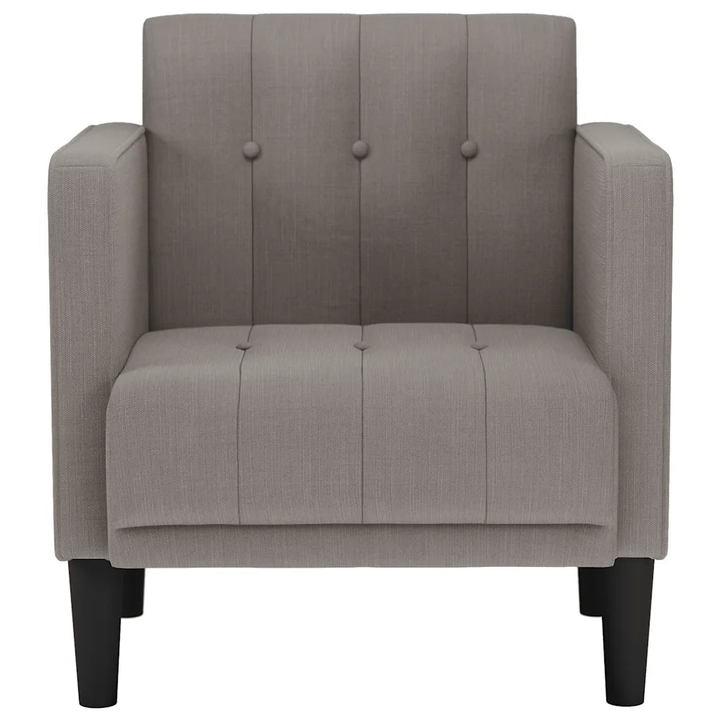 Divano Sedia con Braccioli Tortora 53 cm in Tessuto 4100547