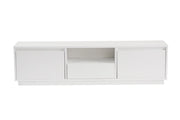 Mobile TV Vanguard in legno - 160 x 29 x 42 cm - Bianco naturale