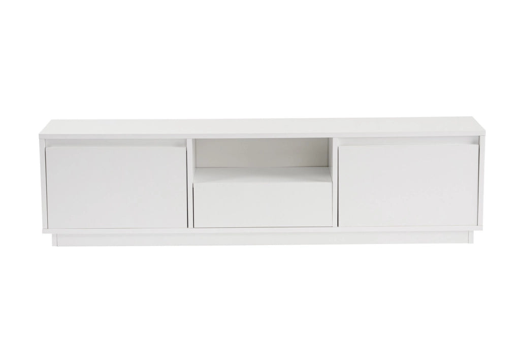 Mobile TV Vanguard in legno - 160 x 29 x 42 cm - Bianco naturale