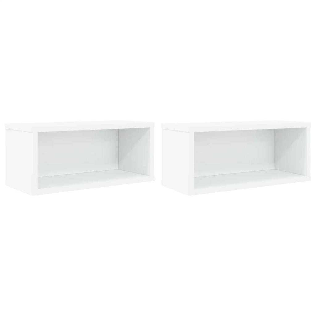 Rack per Stoccaggio CD 2 pz Bianco 40 x 17 x 17 cm 8012707