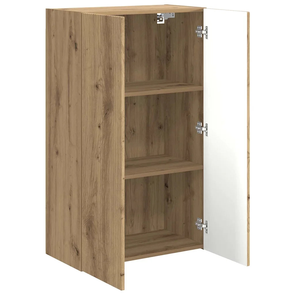 Mobile TV da parete-Mobile TV a Muro-Credenza TV Rovere artigianale 59,5 x 31 x 100 cm