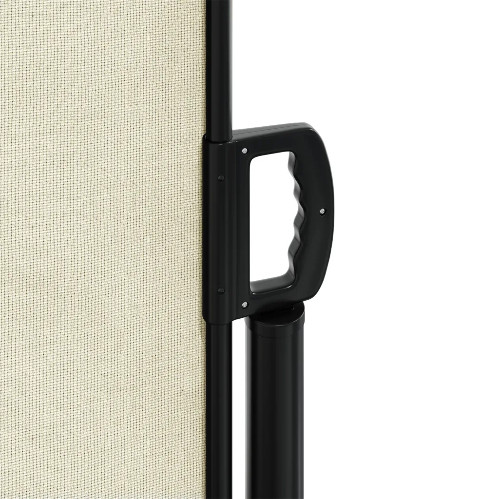 Tenda da Sole Laterale Retrattile-Tenda parasole per balcone per giardino Crema 140x1200 cm