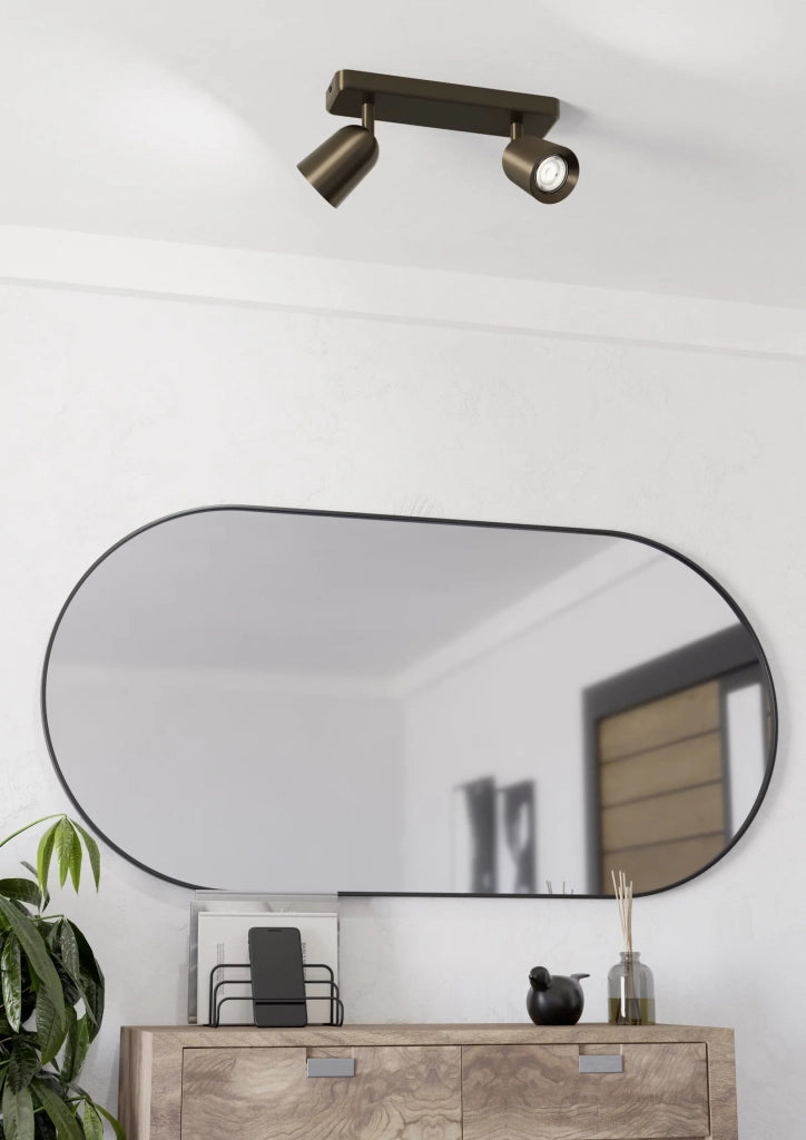 Faretti E Spot Moderno Camaldoli Acciaio Bronzo 2 Luci Gu10 Ip20