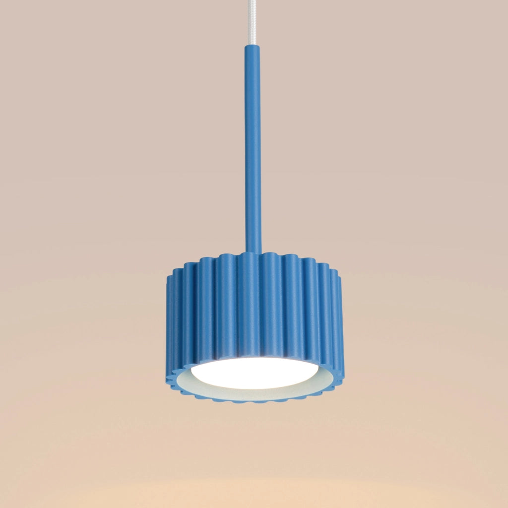 Lampada a sospensione AURA 1 azzurro Gx53