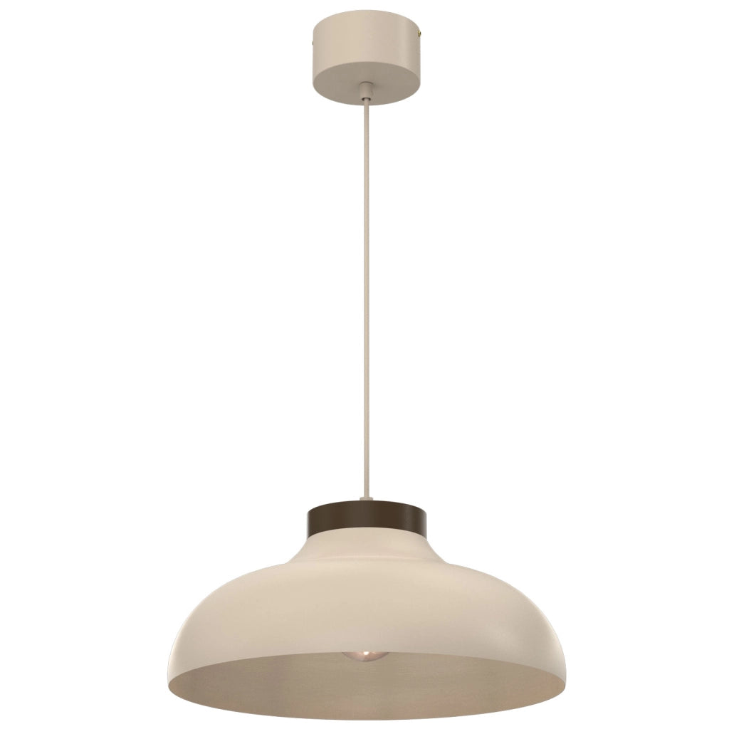 Lampada a sospensione Basca 1xE27 beige/marrone Luminex