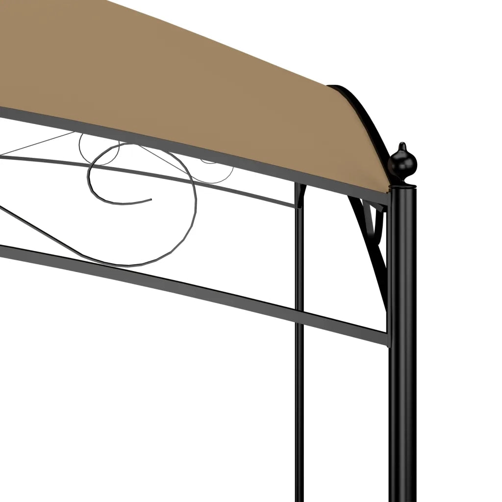 Gazebo 3x3x2,65 m Grigio Talpa 180 g/m² 313907