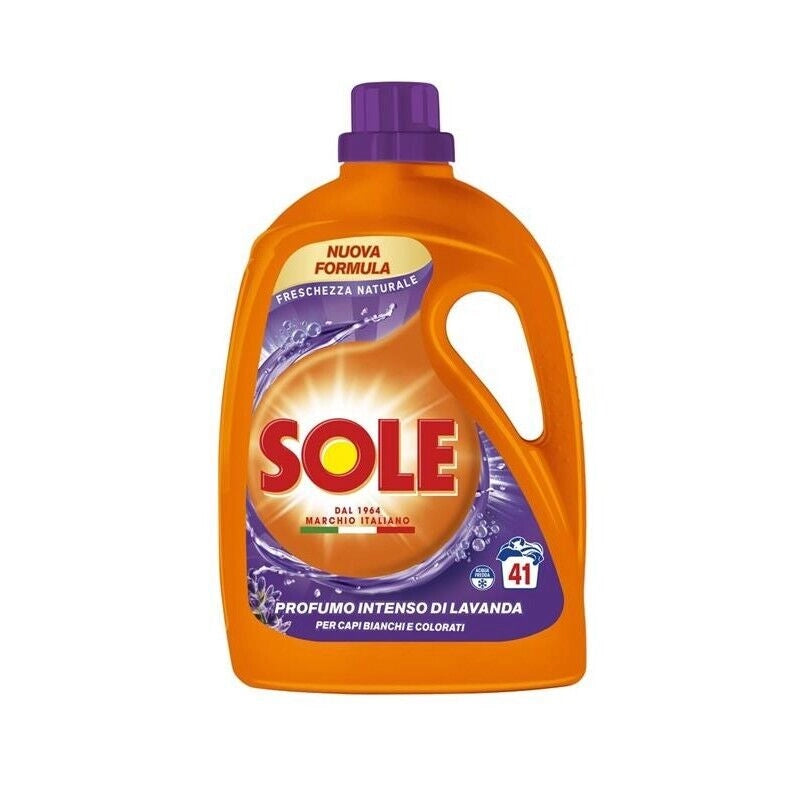 SOLE DETERSIVO LAVATRICE FRESCHEZZA NATURALE 41 LAVAGGI 1,845 FRAGRANZA LAVANDA