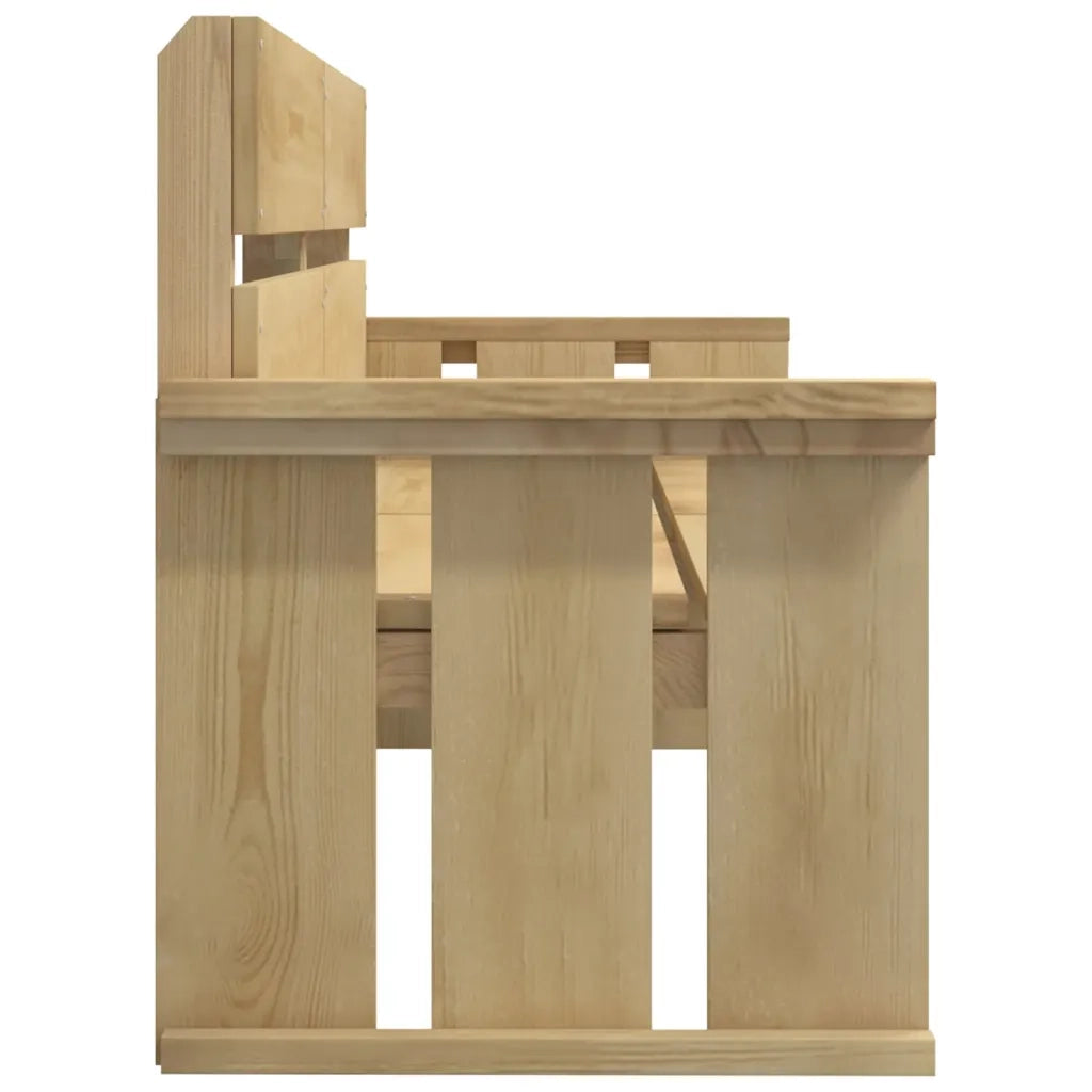 Set da Pranzo per Giardino 3 pz in Legno di Pino Impregnato 3096618