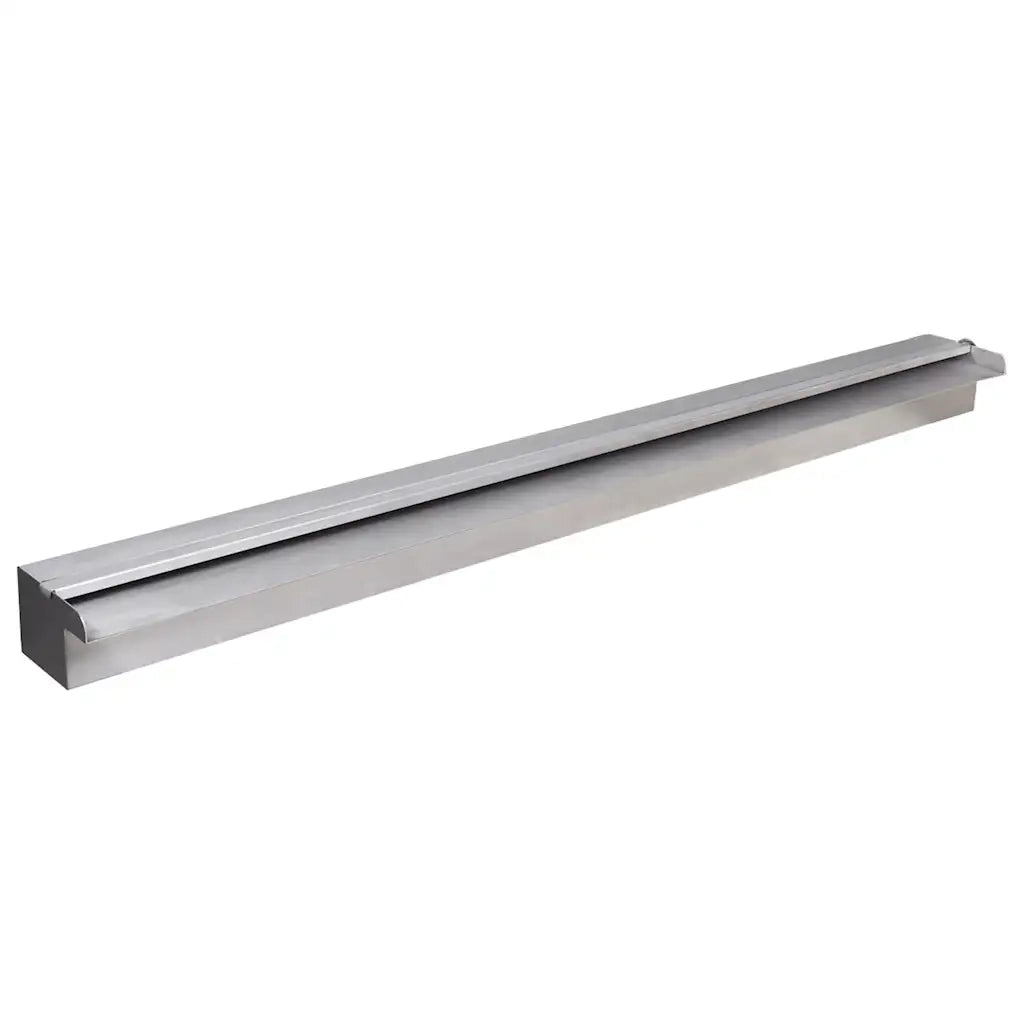 Cascata per Laghetto Rettangolare con LED in Acciaio Inox 90 cm 41674