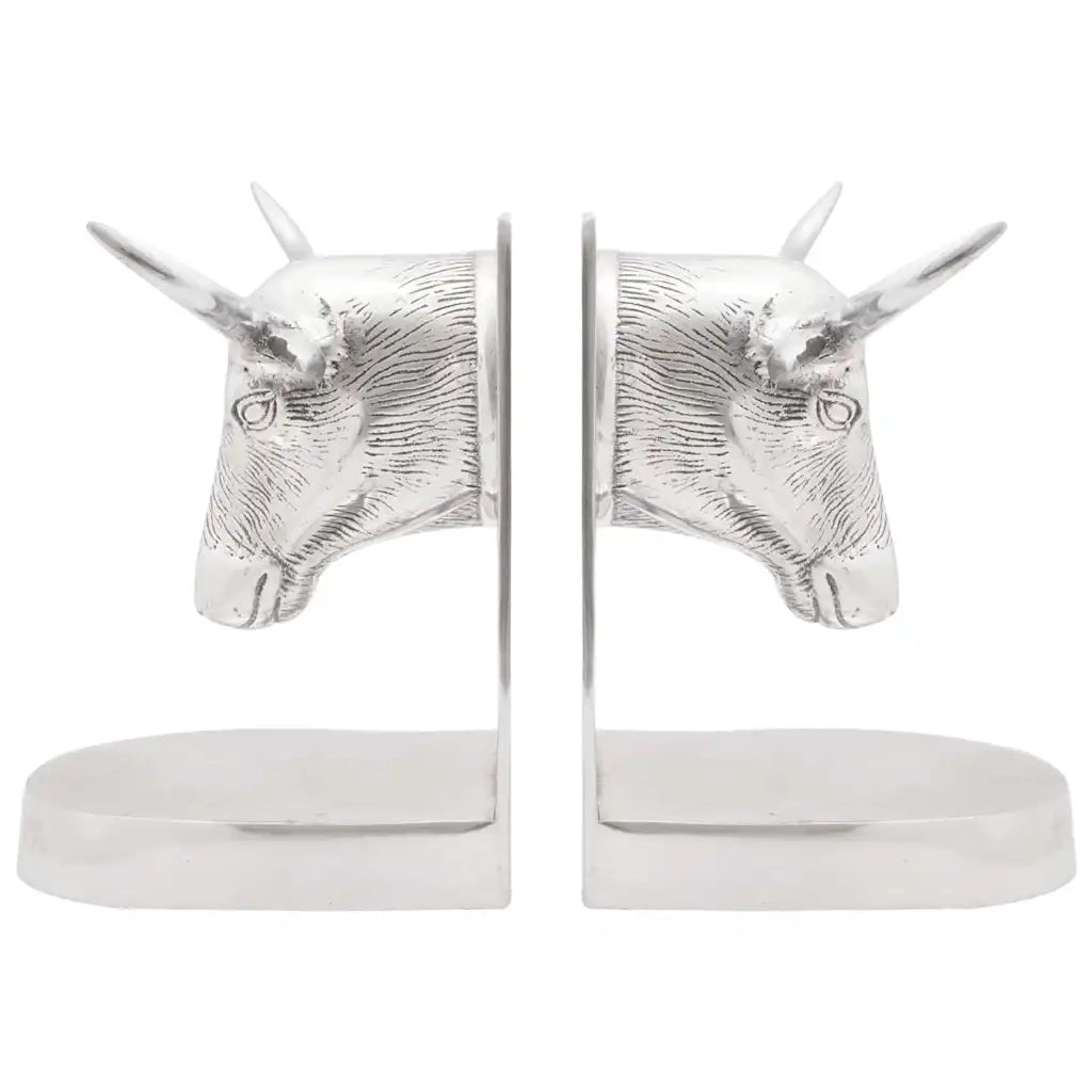 Fermalibri 2 pz Argento 21,5 x 15,5 x 20 cm Alluminio CFW3196827