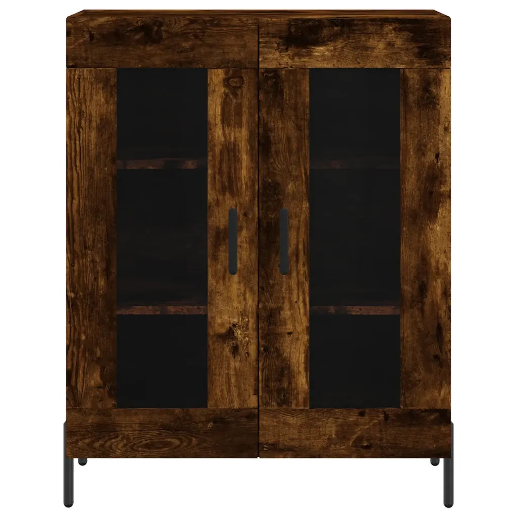 Credenza Rovere Fumo 69,5x34x90 cm in Legno Multistrato 827801