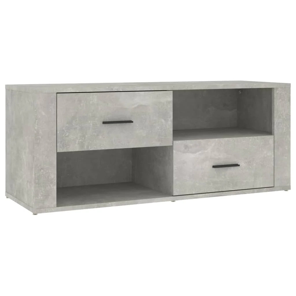 Mobile TV multimediale mensola TV credenza TV sala da pranzo soggiorno camera da letto 100 x 35 x 40 cm legno ingegnerizzato grigio 02_0025491