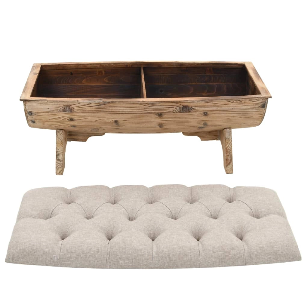Panca contenitore in legno massello e tessuto 103 x 51 x 44 cm 02_0021259