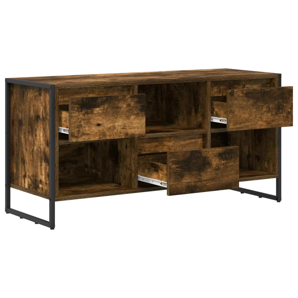 Mobile TV-Credenza per TV-Console TV Quercia Fumosa 100 x 36 x 49,5 cm Legno multistrato 514453