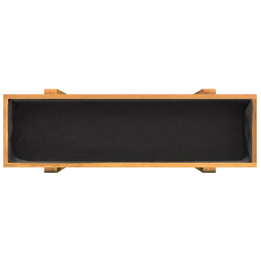 Vaso per fioriera aiuola rialzata piante fiori terrazza giardino giardino 90 x 30 x 75 cm legno massello acacia marrone 02_0039467