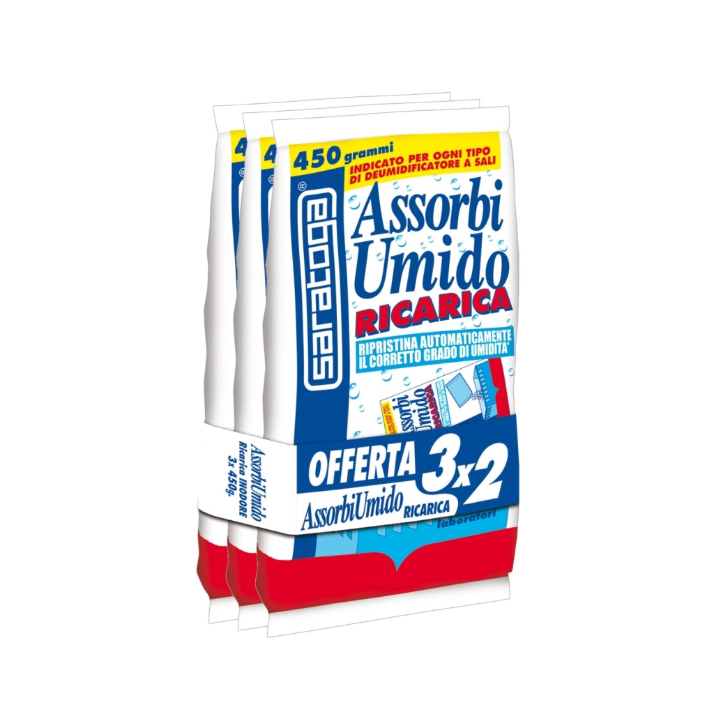 Saratoga SET 3 RICARICHE ASSORBIUMIDO INODORE 1,35KG.
