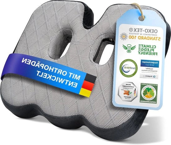 Cuscino ortopedico ergonomico a schiuma di supporto per ufficio, auto e altro - Allevia lo stinco e la coscia, riduce il dolore e aumenta il comfort