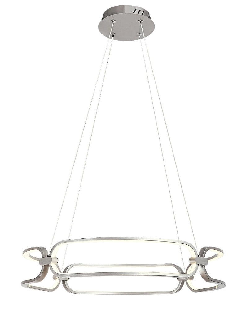 Lampadario LED moderno 67W cromo satinato Fringilla Rabalux