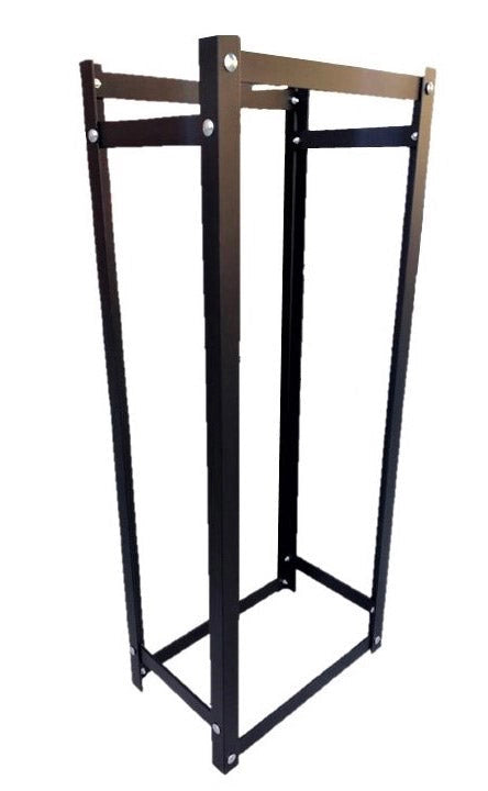 Portalegna per Camino da Interno o Esterno 40x25x99,5 cm in Acciaio King Nero