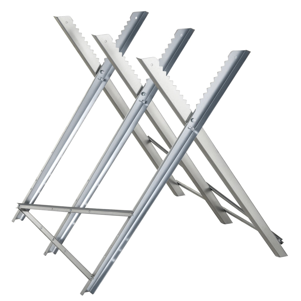 Cavalletto Pieghevole per Motosega ¨C Zephmum ¨C Struttura in Metallo 83x83x79 cm