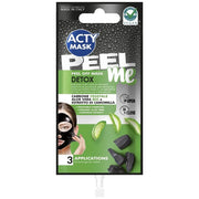 Trade Shop - Set 3pz Maschera Peel Off Detox Con Carbone Vegetale Aloe Vera Camomilla 15ml 1659863ie -