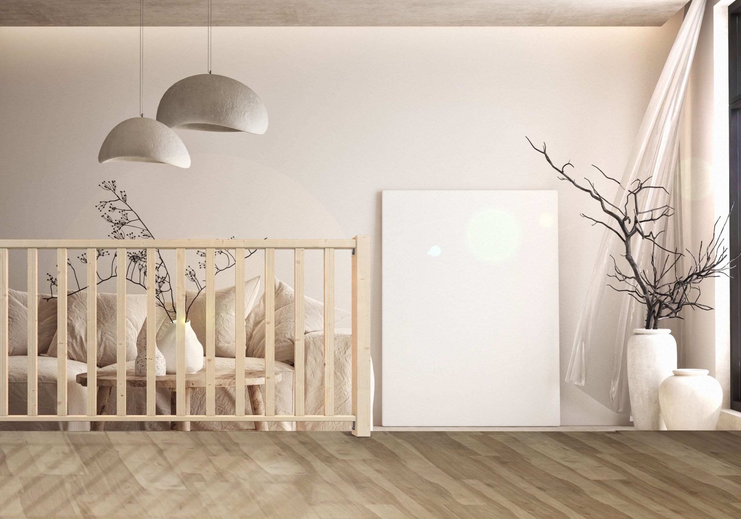 CLARO - Kit di riempimento per balaustra in legno da 1,93 m