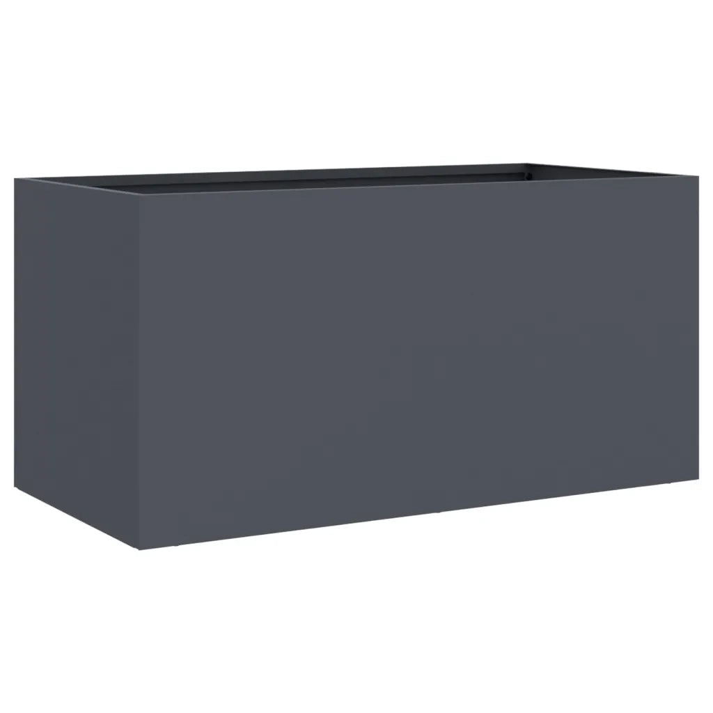 Fioriera Antracite 62x30x29 cm in Acciaio 841591