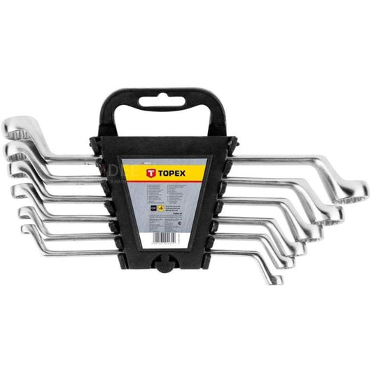 Topex 35d855 chiavi poligonale d doppie 6-17 mm, 6 pezzi assorti