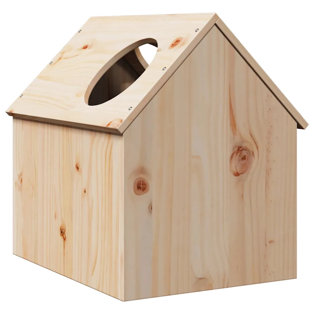 vidaXL Cuccia per Gatti 41x50x50 cm in Legno Massello di Pino