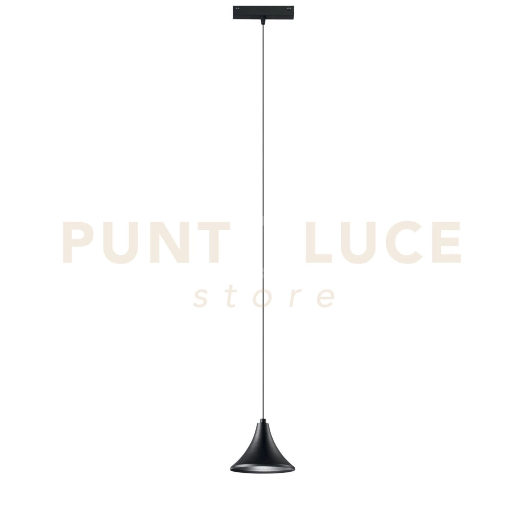 SOSPENSIONE DAVINCI CYMBAL NERO LED 48V 8W 780LM 3000K 11X16,1X15CM