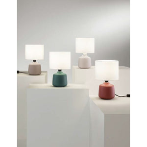 LAMPADA DA TAVOLO BURANO E14 H23CM BIANCA.