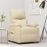 Divano Sedia-Poltrona Massaggiante Crema in Tessuto 492791