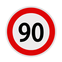 Adesivo limite di velocità - 90 fi21