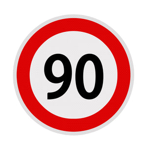 Adesivo limite di velocità - 90 fi21
