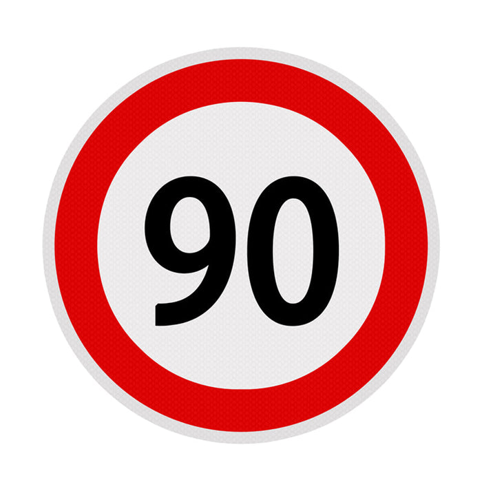 Adesivo limite di velocità - 90 fi21
