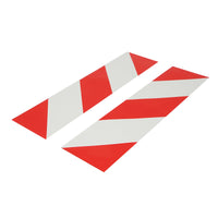 Adesivo riflettente a strisce rosse e bianche