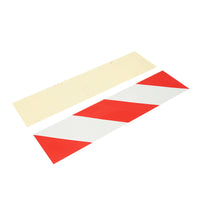 Adesivo riflettente a strisce rosse e bianche