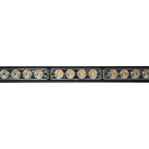 Barra LED stroboscopica 12V, 32W, 5 colori, alloggiamento in alluminio 860x80x30mm